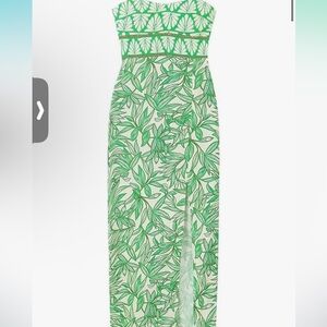 Zara Strapless Printed Dress